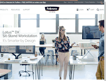 Tablet Screenshot of fellowes.com