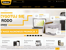 Tablet Screenshot of fellowes.pl